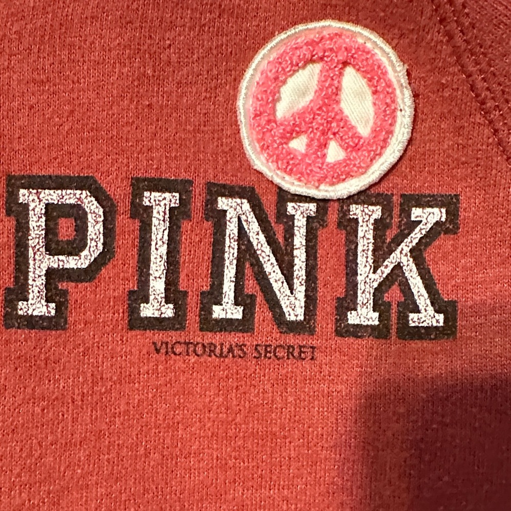PINK Victoria's Secret Red Alabama Crimson Tide Distressed Hoodie - Picture 4 of 13